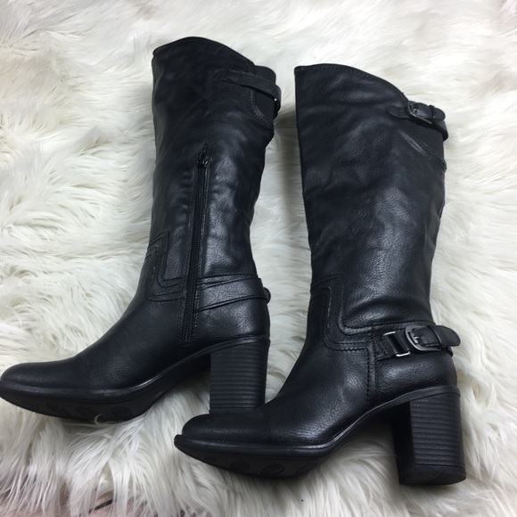 liz & co. Shoes - Liz & Co Tall High Boots Black buckle Zip up